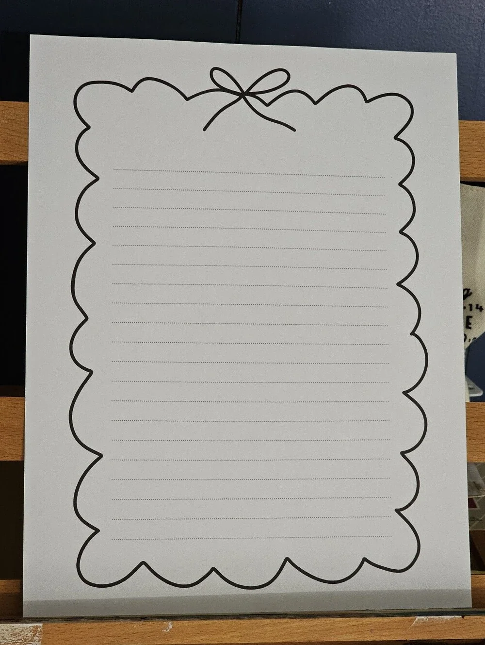 Bow Writing Paper